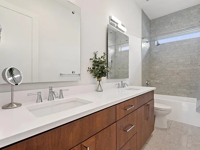 Sparkling clean modern bathroom